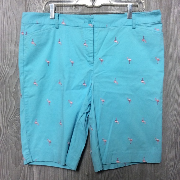 Talbots Pants - Talbots Flamingo Shorts PLUS SIZE 14
